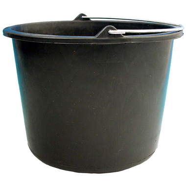 Bucket12 l 31.5 cm Black Polypropylene 1