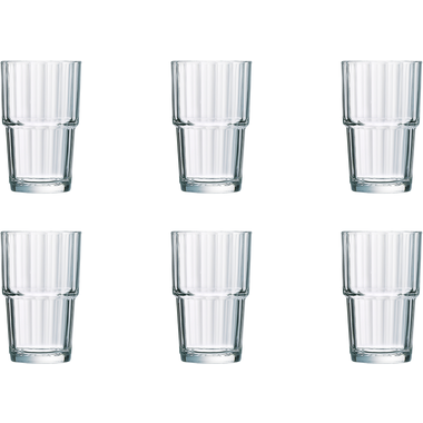 Long drink glass Arcoroc Norvege 27 cl - Transparent 6 piece(s) 1