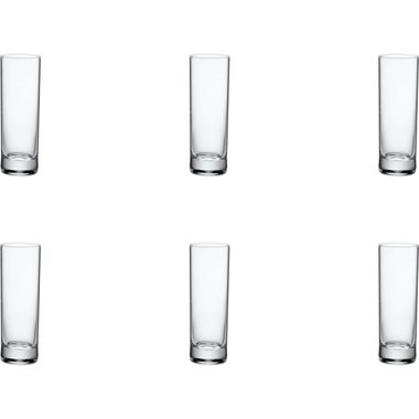 Long drink glass Rocco Bormioli Gina 21.5 cl - Transparent 6 piece(s) 1