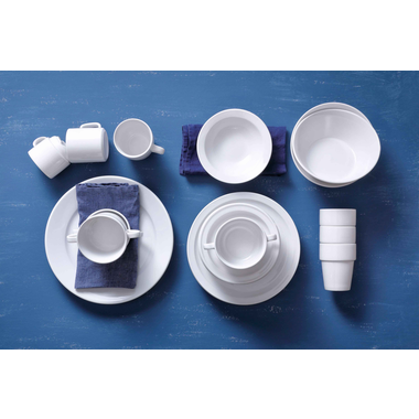 Plate narrow edge Mammoet Budgetline 24 cm White Porcelain piece(s) 3 stuk(s) 3