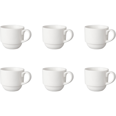 Coffee cup Mammoet Breed Budgetline 20 cl White 6 piece(s) 1