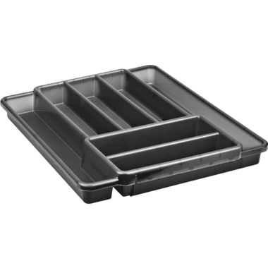 Flatware tray Rotho 39.5 x 34 x 5 cm Plastic Grey 7 stuks 1