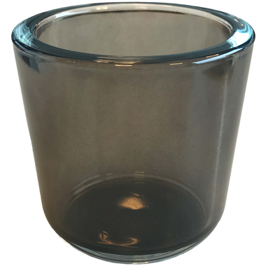 Waxinelichthouder Neutraal 7.5 x 7.5 cm Glas Grijs 1