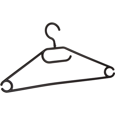 Clothes hanger Neutraal 44.5 cm Plastic Black 1