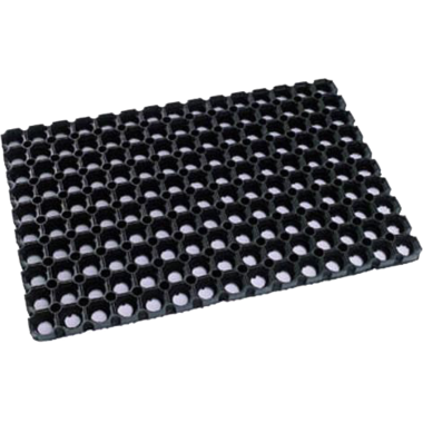 Doormat Betra 80 x 50 cm Rubber Black 1